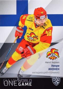 2021-22 Sereal KHL One World One Game Platinum Collection #ONE-089 Henri Ikonen Front