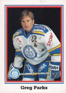 1993-94 Semic Elitserien (Swedish) Stickers #139 Greg Parks Front