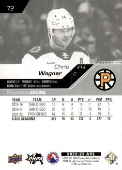 2022-23 Upper Deck AHL #72 Chris Wagner Back