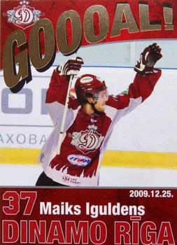 2009-10 Dinamo Riga - Goooal - Gold #G-MI Mike Iggulden Front