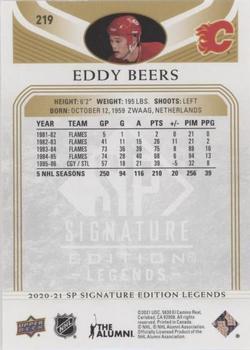 2020-21 SP Signature Edition Legends - Gold Foil #219 Ed Beers Back