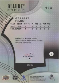2021-22 Upper Deck Allure - Steel #110 Garrett Pilon Back