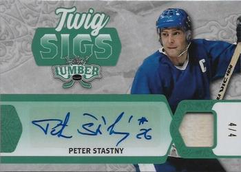 2021-22 Leaf Lumber - Twig Sigs Emerald #TS-PS1 Peter Stastny Front
