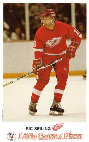 1986-87 Little Caesars Detroit Red Wings #NNO Ric Seiling Front