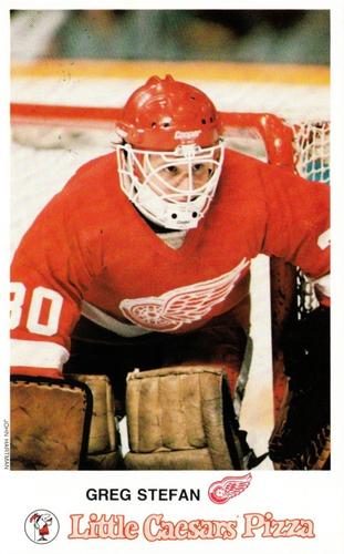 1986-87 Little Caesars Detroit Red Wings #NNO Greg Stefan Front