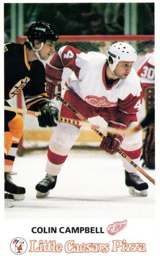 1984-85 Little Caesars Detroit Red Wings #NNO Colin Campbell Front