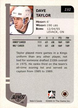 2004-05 In The Game Franchises US West - SportsFest Chicago #232 Dave Taylor Back