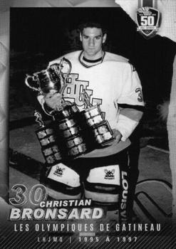 2022-23 Extreme Gatineau Olympiques (QMJHL) 50th Anniversary Set #1 #NNO Christian Bronsard Front