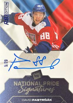 2021-22 Moje karticky Czech Ice Hockey Team - National Pride Signatures - RB Edition #3 David Pastrnak Front