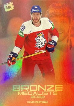 2021-22 Moje karticky Czech Ice Hockey Team - Bronze Medalists 2022 & The Best U20 #BM-24 David Pastrnak Front