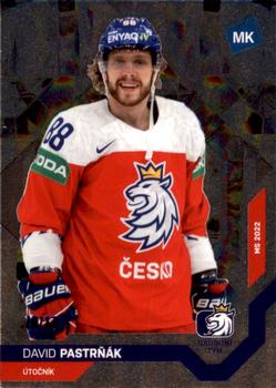 2021-22 Moje karticky Czech Ice Hockey Team - Universe Level 3 #58 David Pastrnak Front