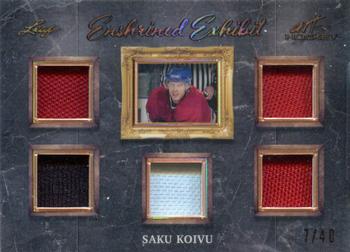 2022 Leaf Art of Hockey - Enshrined Exhibit Bronze Spectrum Holofoil #EE-17 Saku Koivu Front