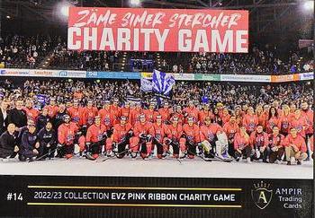 2022-23 AMPIR EV Zug (Unlicensed) - Pink Ribbon Charity Game #14 Lino Martschini Back