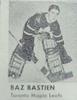 1950 Hockey Stars Strip Cards (R423) #NNO Baz Bastien Front