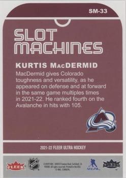 2021-22 Ultra - Slot Machines #SM-33 Kurtis MacDermid Back