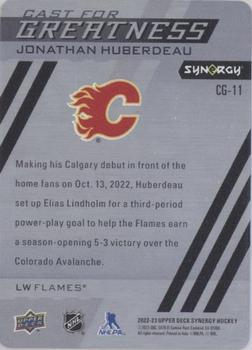 2022-23 Upper Deck Synergy - Cast for Greatness #CG-11 Jonathan Huberdeau Back