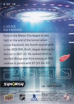 2022-23 Upper Deck Synergy - 2030 #6 OF 18 Lucas Raymond Back