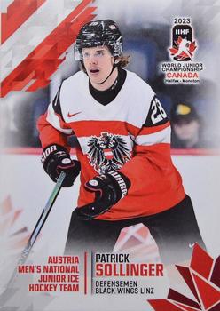 2023 BY Cards IIHF World Junior Championship #203 Patrick Söllinger Front