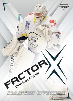 2022 Premium Cards Masked Stories - Factor-X #FX-03 Dominik Pavlat Front