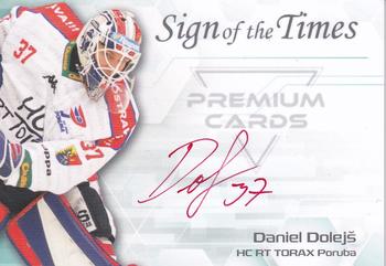 2022 Premium Cards Masked Stories - Sign of the Times Red #SOF-DDO Daniel Dolejs Front