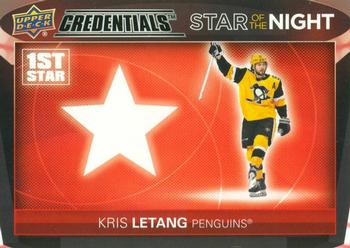 2021-22 Upper Deck Credentials - Star of the Night: First Star #1S-5 Kris Letang Front