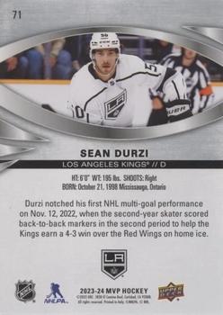 2023-24 Upper Deck MVP - Silver Script #71 Sean Durzi Back