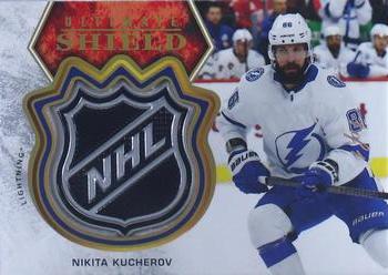2021-22 Upper Deck Ultimate Collection - Ultimate Shield Patch #US-NK Nikita Kucherov Front