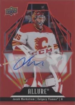 2022-23 Upper Deck Allure - Autographs Red Rainbow #71 Jacob Markstrom Front