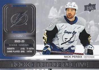 2023-24 Upper Deck - Rookie Retrospective #RR-15 Nick Perbix Front