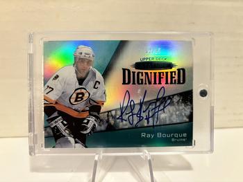 2022-23 Upper Deck Stature - Dignified Auto Green #D-6 Ray Bourque Front