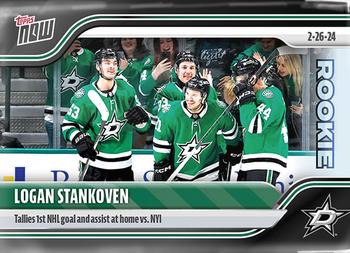 2023-24 Topps Now NHL Stickers #130 Logan Stankoven Front