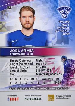 2023 BY Cards IIHF World Championship #166 Joel Armia Back