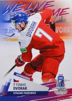 2023 BY Cards IIHF World Championship #186 Tomas Dvorak Front