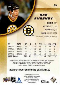 2023-24 Upper Deck Boston Bruins 100th Anniversary Box Set #69 Bob Sweeney Back