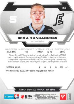 2023-24 SportZoo Tipsport ELH #158 Iikka Kangasniemi Back