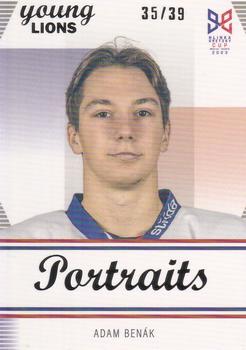 2023-24 Hlinka Gretzky Cup Young Lions - Portraits Rainbow #P-15 Adam Benak Front