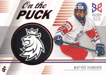 2023-24 Hlinka Gretzky Cup Young Lions - On The Puck Red #P-12 Matyas Humenik Front