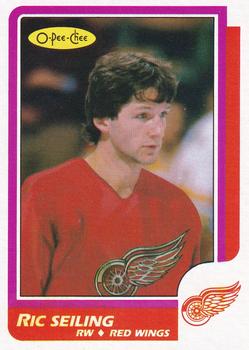 1986-87 O-Pee-Chee - Blank Back #201 Ric Seiling Front