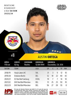 2023-24 Playercards (DEL) #236 Austin Ortega Back