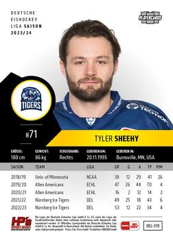 2023-24 Playercards (DEL) #319 Tyler Sheehy Back