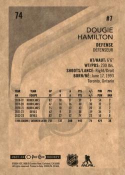 2023-24 O-Pee-Chee - Retro #74 Dougie Hamilton Back
