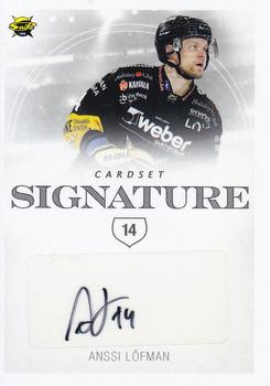 2019-20 Cardset Finland Series 2 - Signature #NNO Anssi Löfman Front