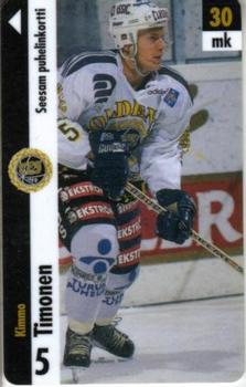 1996 Seesam Turun Palloseura Phonecards #3 Kimmo Timonen Front