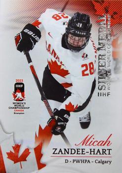 2023 BY Cards IIHF Women's World Championship #34 Micah Zandee-Hart Front