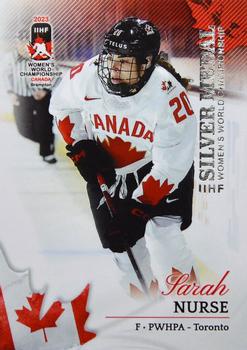 2023 BY Cards IIHF Women's World Championship #40 Sarah Nurse Front