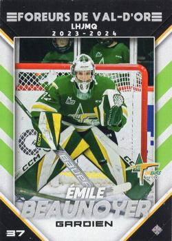 2023-24 Extreme Val-d'Or Foreurs (QJMHL) #NNO Emile Beaunoyer Front