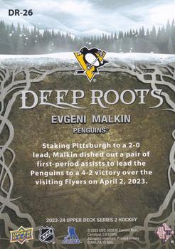 2023-24 Upper Deck - Deep Roots #DR-26 Evgeni Malkin Back