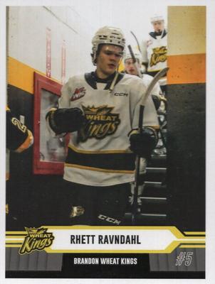 2023-24 Brandon Wheat Kings (WHL) #NNO Rhett Ravndahl Front