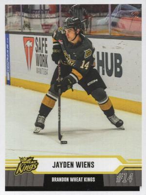 2023-24 Brandon Wheat Kings (WHL) #NNO Jayden Wiens Front