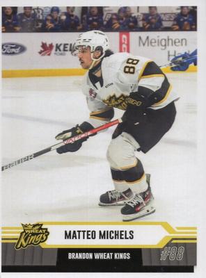 2023-24 Brandon Wheat Kings (WHL) #NNO Matteo Michels Front